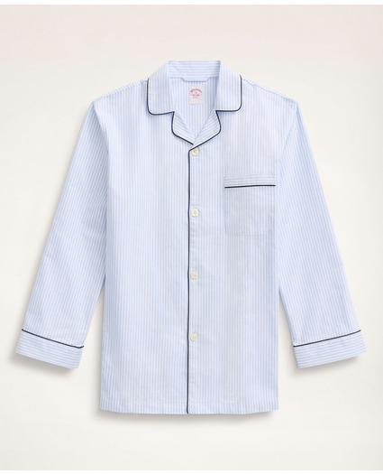 Cotton Oxford Stripe Pajamas, image 1