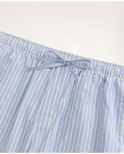Cotton Oxford Stripe Lounge Pants, image 2
