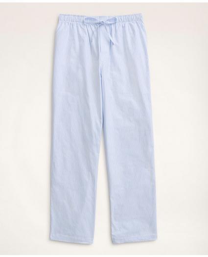 Cotton Oxford Stripe Lounge Pants, image 1