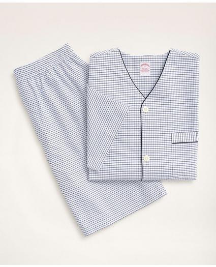 Oxford Cotton Tattersal Short Pajamas, image 1