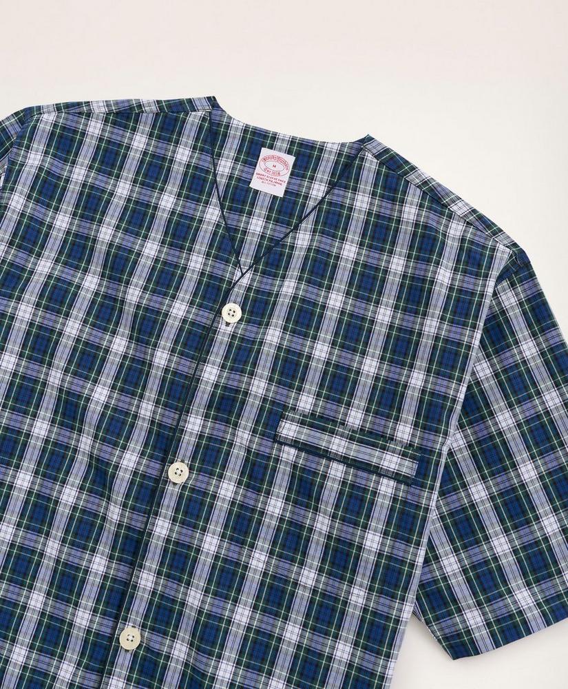 Cotton Broadcloth Tartan Short Pajamas, image 3