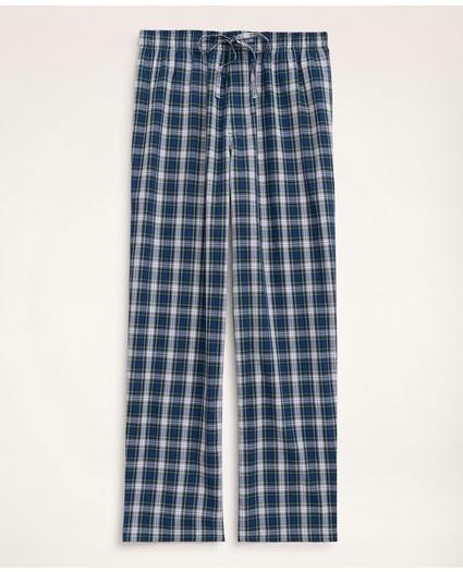 Cotton Broadcloth Tartan Lounge Pants, image 1