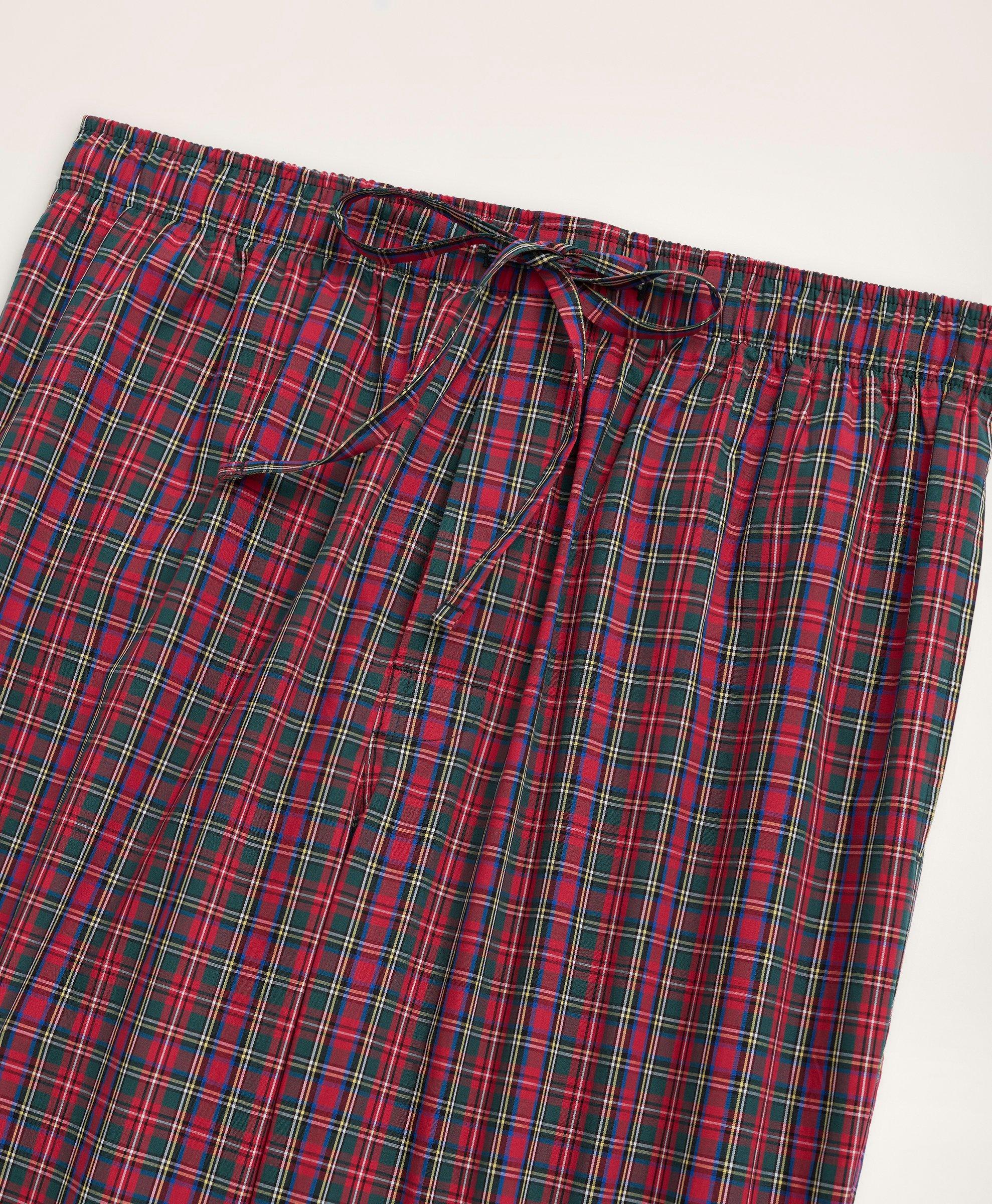 Cotton Broadcloth Tartan Lounge Pants, image 2