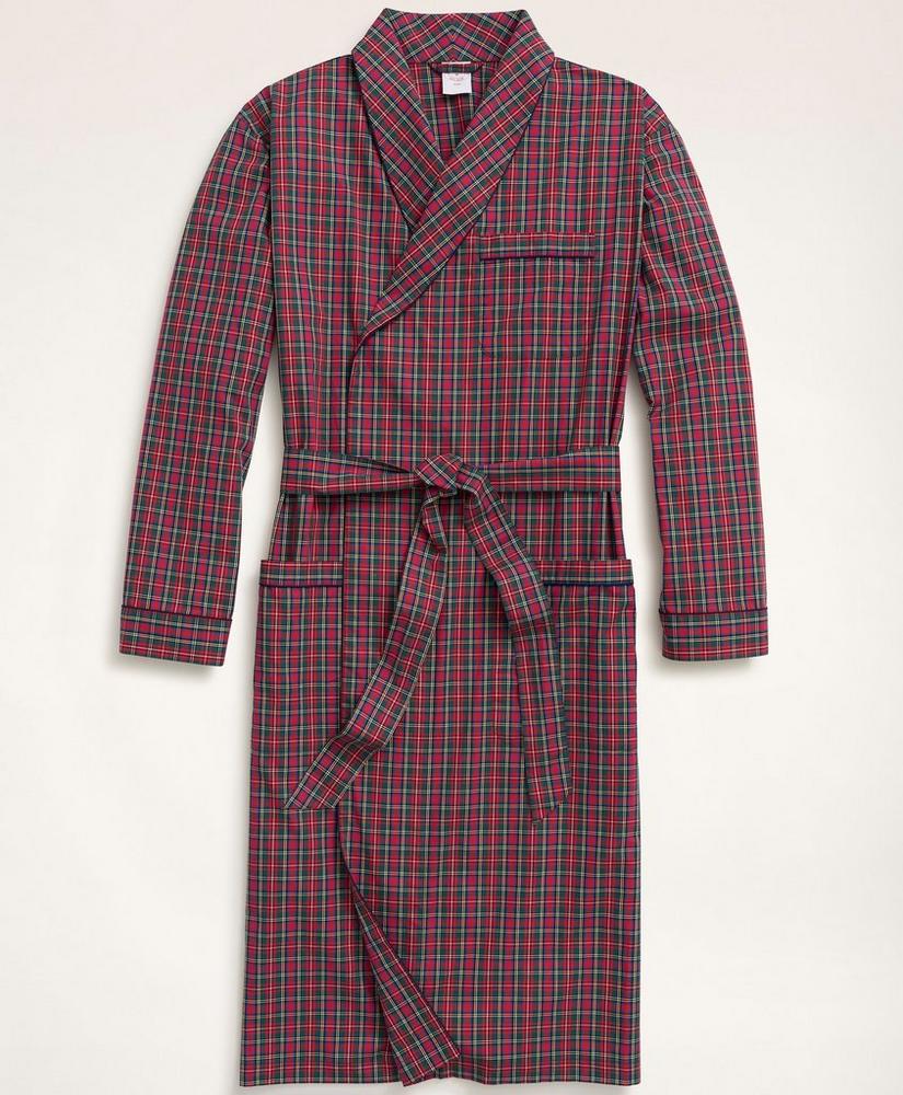 Cotton Broadcloth Tartan Robe, image 1