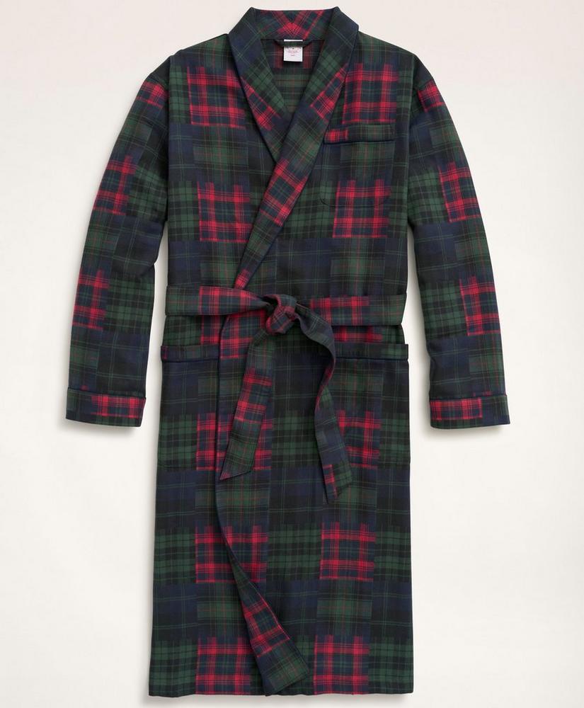 Cotton Flannel Patchwork Robe, image 1
