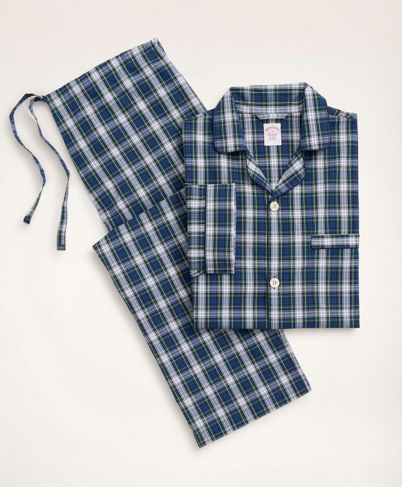 Brooksbrothers Cotton Broadcloth Tartan Pajamas