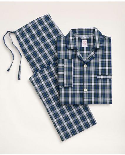 Cotton Broadcloth Tartan Pajamas, image 1