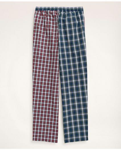 Cotton Broadcloth Fun Tartan Lounge Pants, image 3