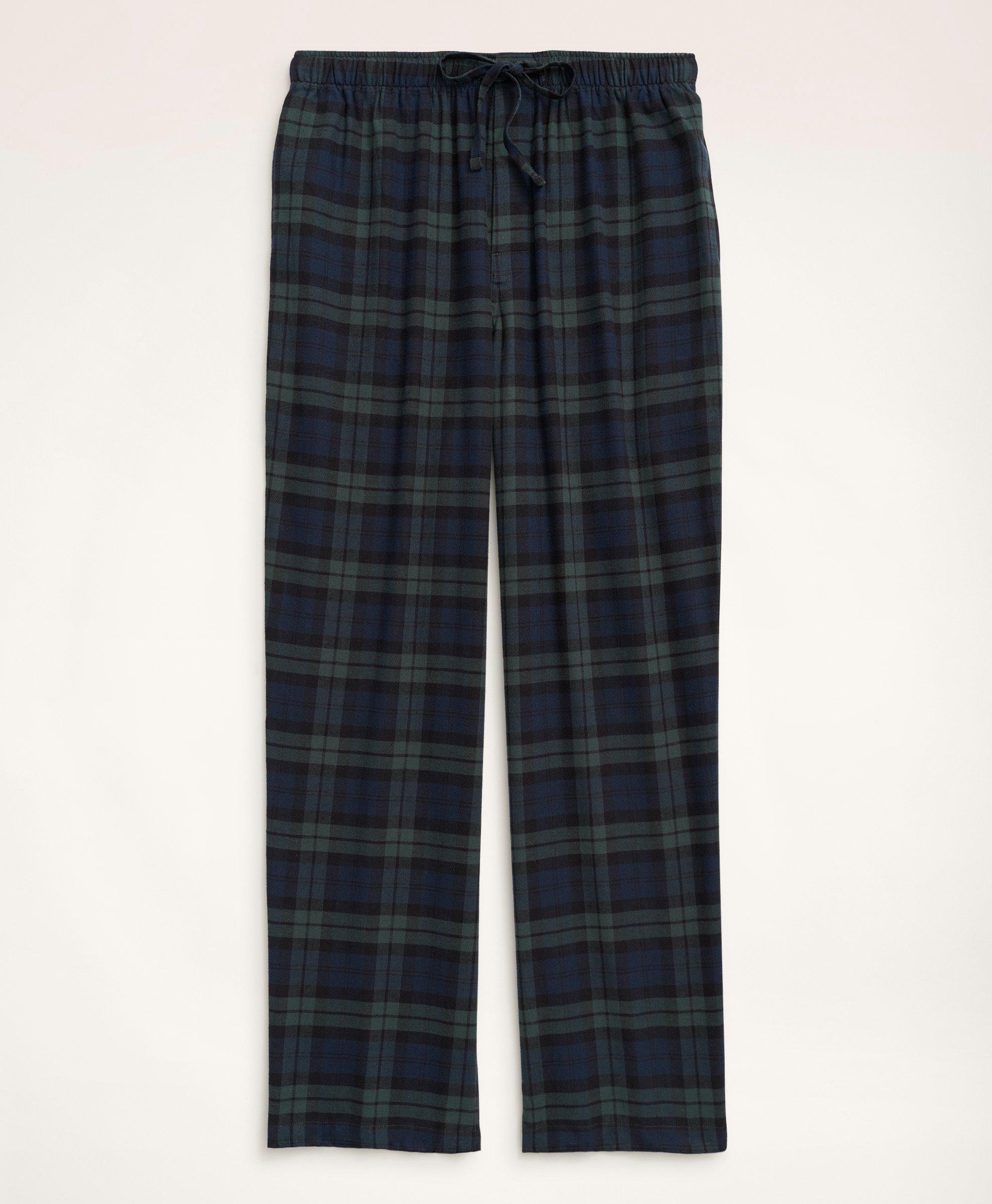 Cotton Flannel Black Watch Lounge Pants, image 1