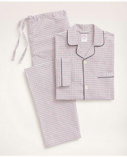 Oxford Cotton Tattersall Pajamas, image 1