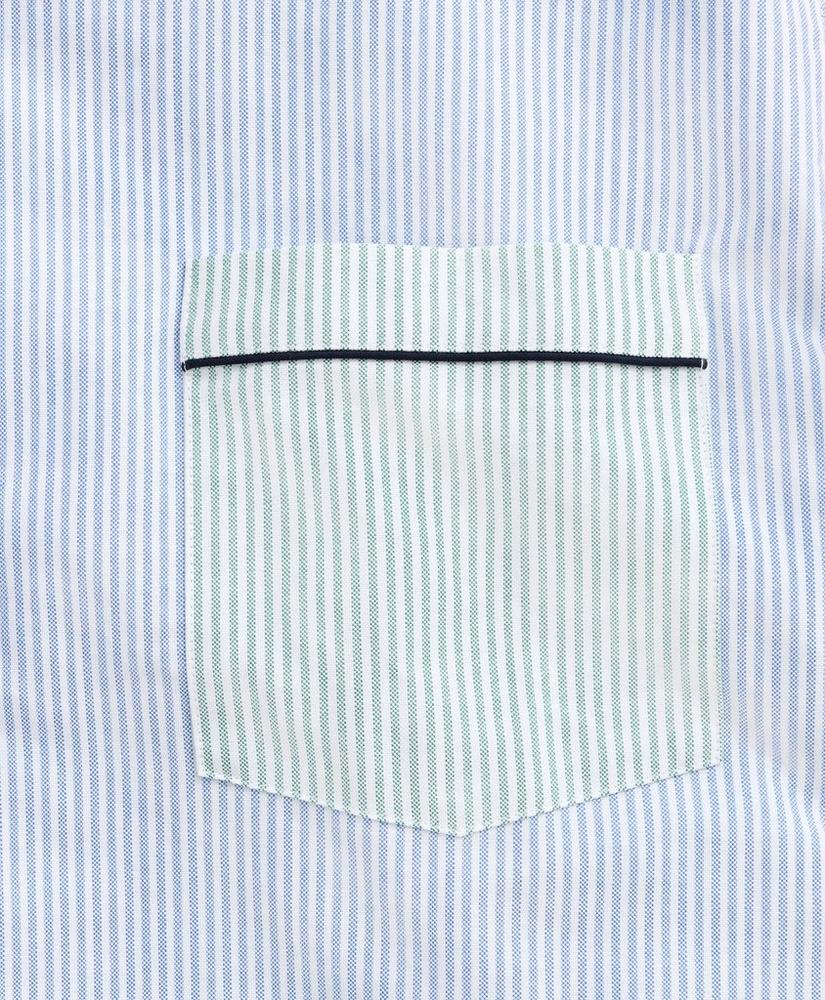 Oxford Cotton Pajamas in Fun Stripe, image 4