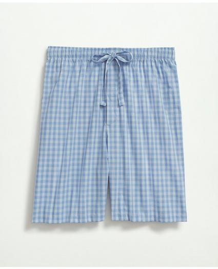 Cotton Poplin Gingham Short Pajamas, image 2