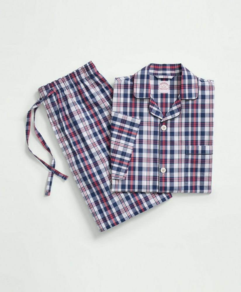 Cotton Madras Shorts Pajamas, image 1