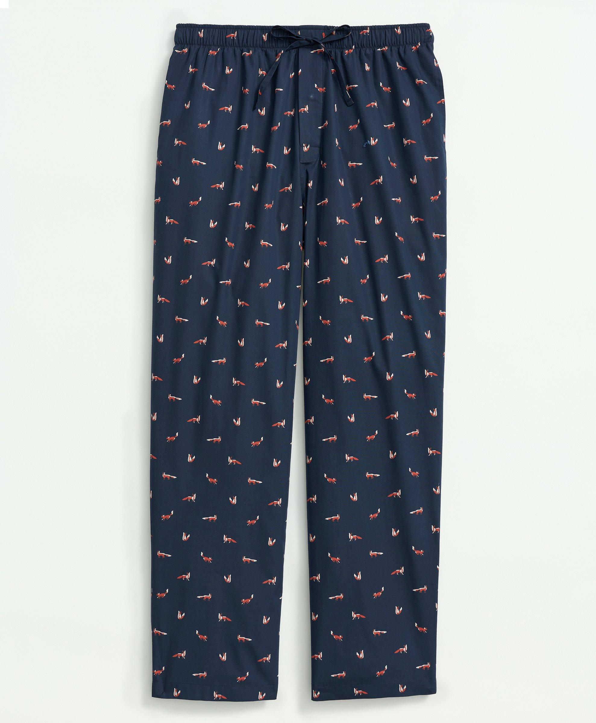 BOBBIE BROOKS Lounge Pants Pajamas Fox Pattern Super India