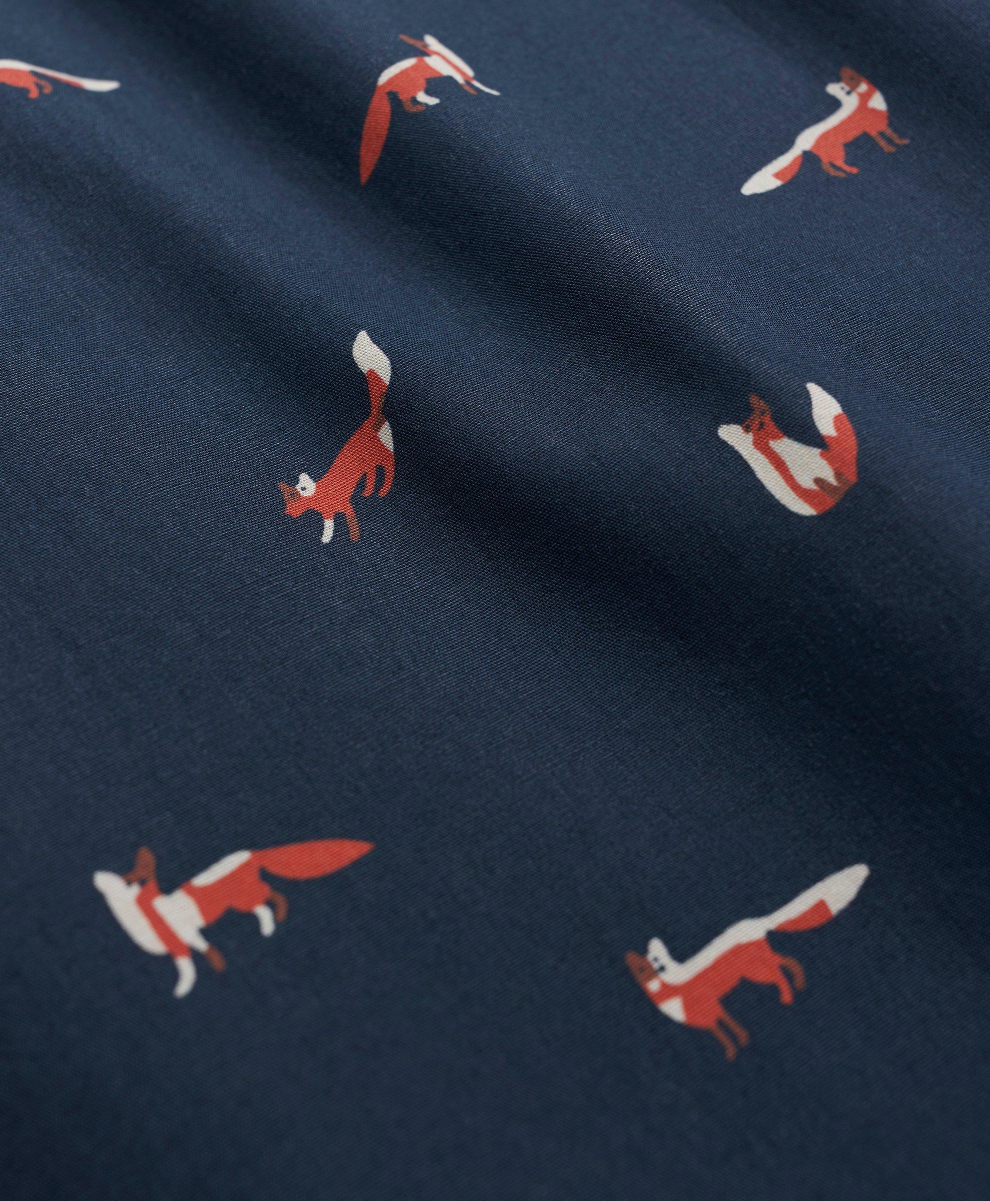 Cotton Broadcloth Fox Print Lounge Pants