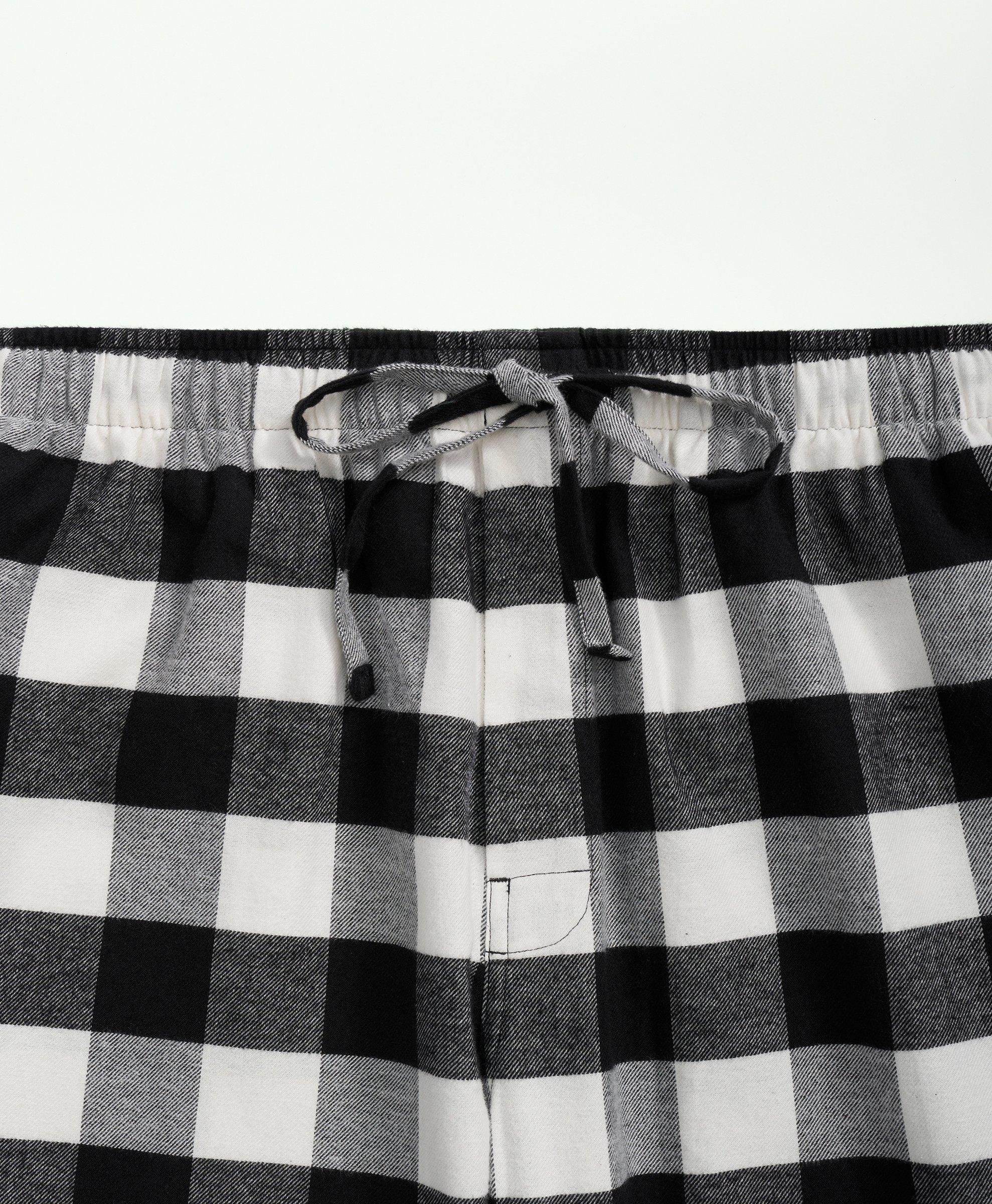 Cotton Flannel Buffalo Plaid Lounge Pants, image 2