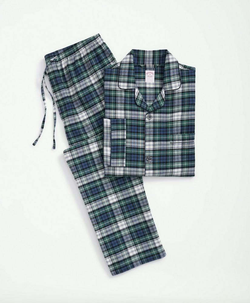 Cotton Flannel Tartan Pajamas, image 1