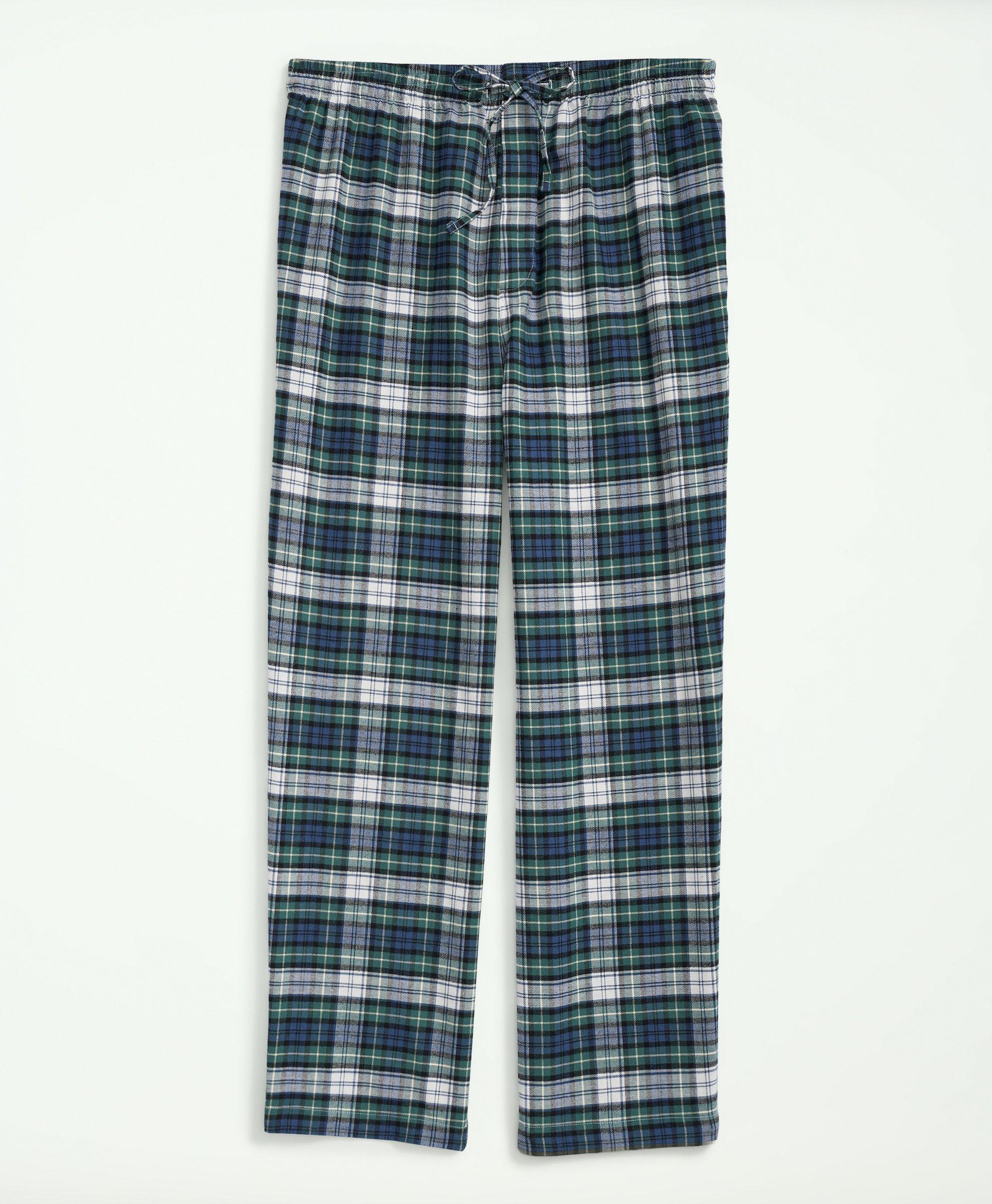 Men Pajamas Suit With Short Casual Luxury Pijamas For Men Plaid