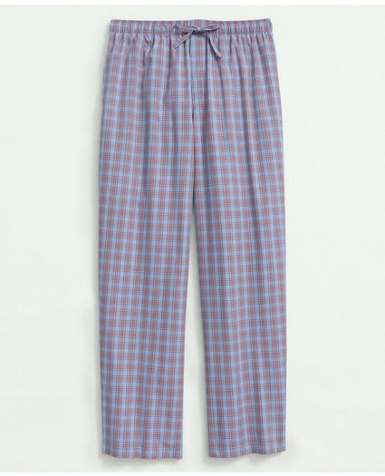 Cotton Broadcloth Tartan Lounge Pants, image 1