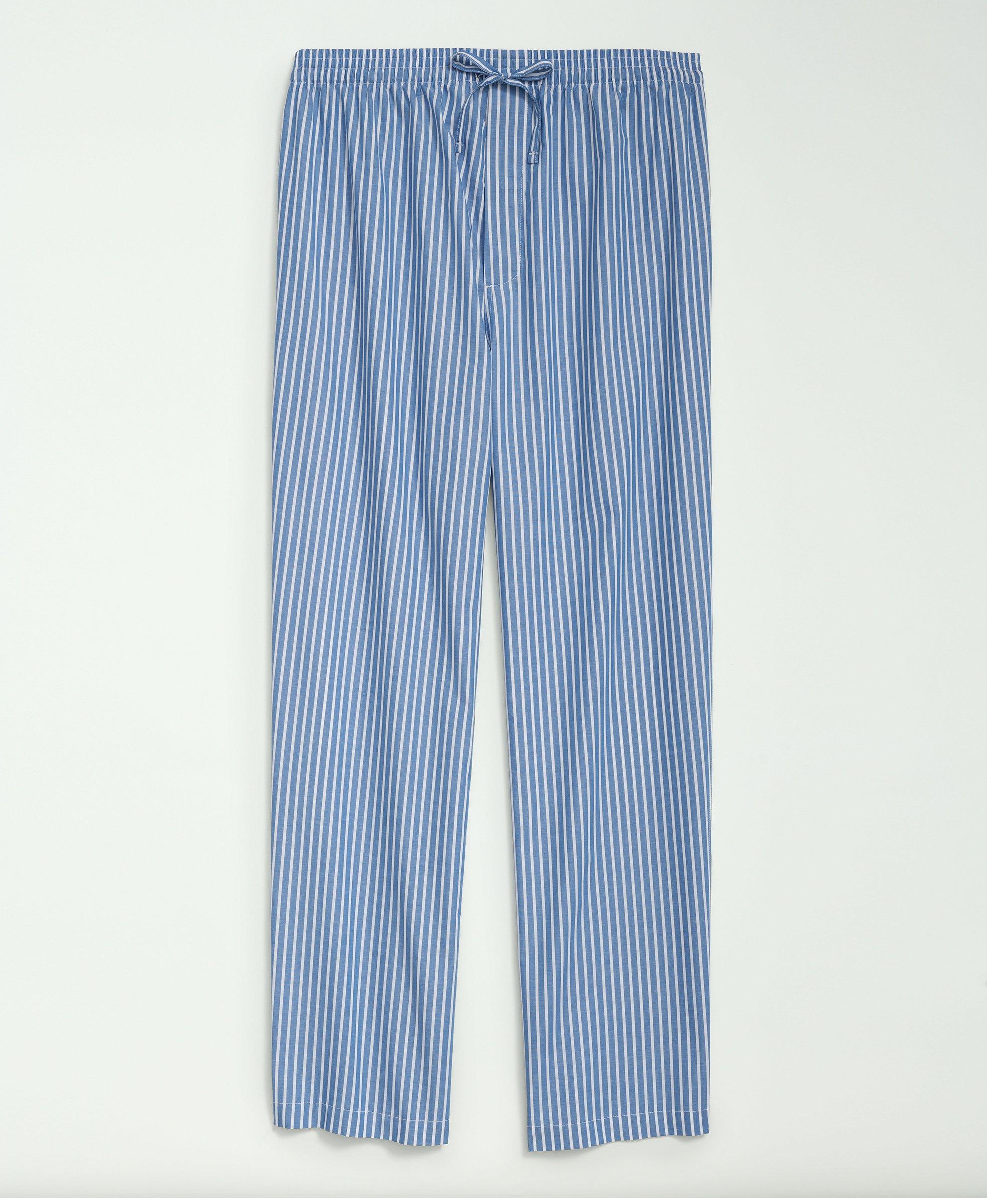 Horizontal Stripe Design Custom Mens Pajama Pants