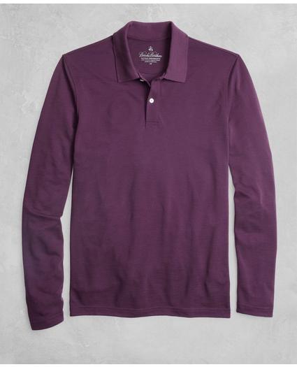 Golden Fleece® BrooksTech™ Two-Button Long-Sleeve Polo Shirt, image 1