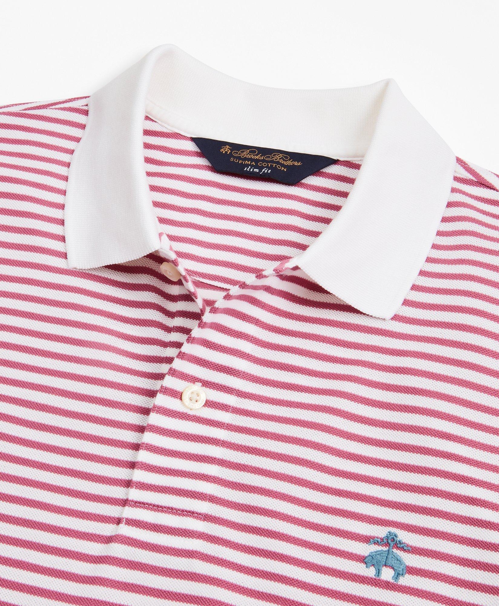 Golden Fleece® Slim Fit Feeder Stripe Polo Shirt