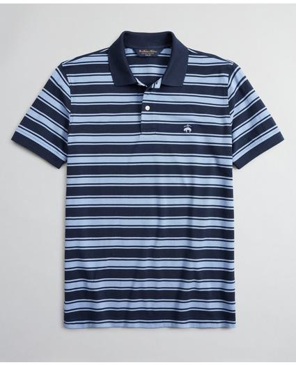 Slim Fit Large Stripe Polo Shirt, image 1