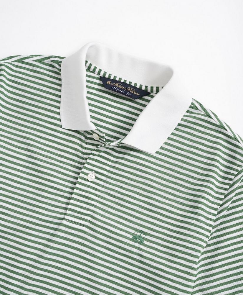 Golden Fleece® Original Fit Stretch Pique Feeder Stripe Polo Shirt, image 2
