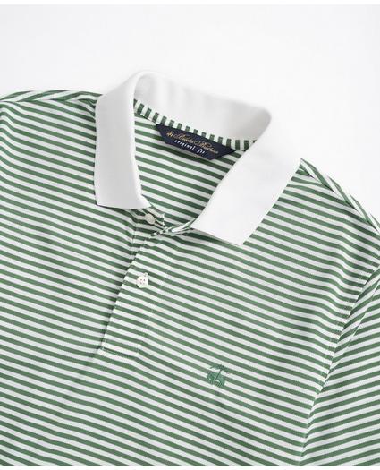 Golden Fleece® Original Fit Stretch Pique Feeder Stripe Polo Shirt, image 2