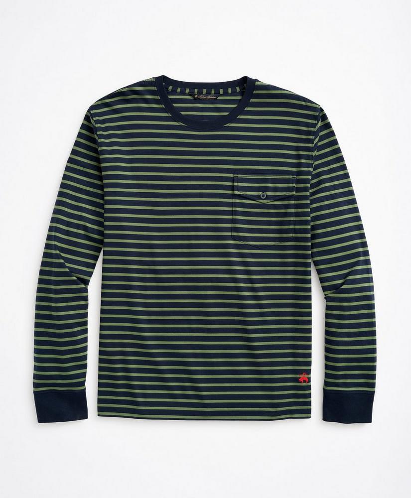 Cotton Striped Long-Sleeve T-Shirt, image 1