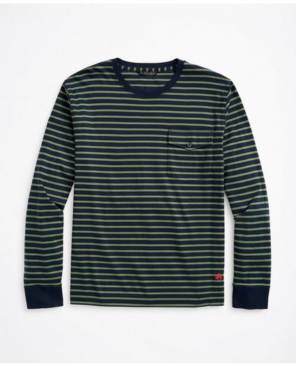 Cotton Striped Long-Sleeve T-Shirt, image 1