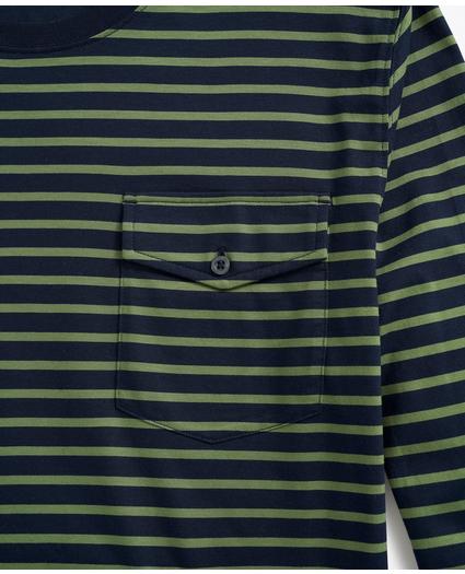 Cotton Striped Long-Sleeve T-Shirt, image 3