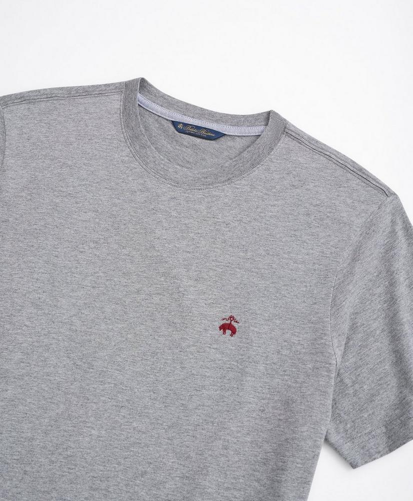 Washed Supima® Cotton Logo Crewneck T-Shirt, image 2