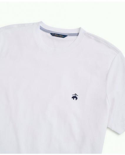Washed Supima® Cotton Logo Crewneck T-Shirt, image 2