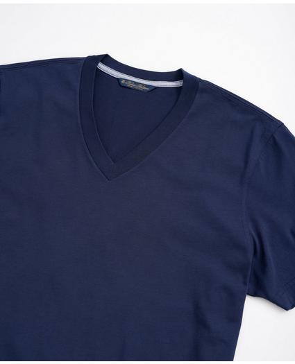 Washed Supima® Cotton V-Neck T-Shirt, image 2