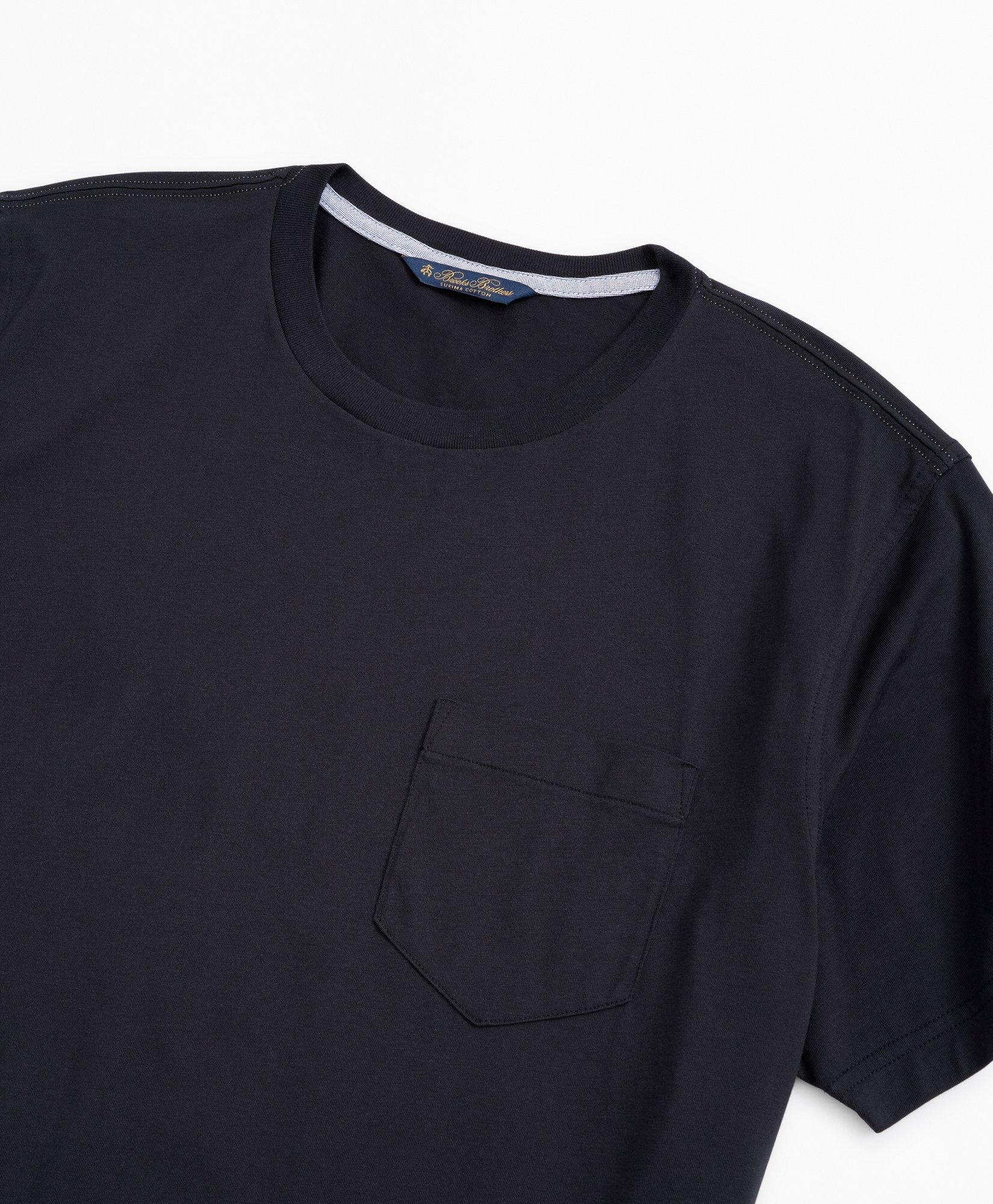 Soft-Washed Chest-Pocket Crew-Neck T-Shirt for Men