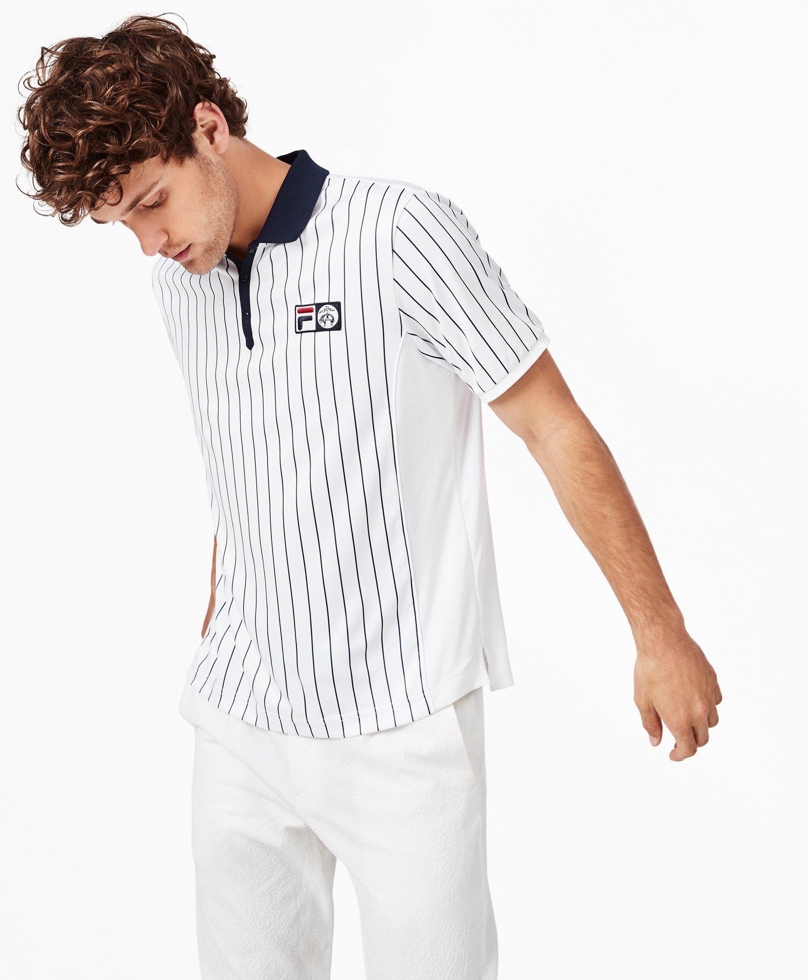 Brooks Brothers x FILA Championship Pinstripe Polo Shirt