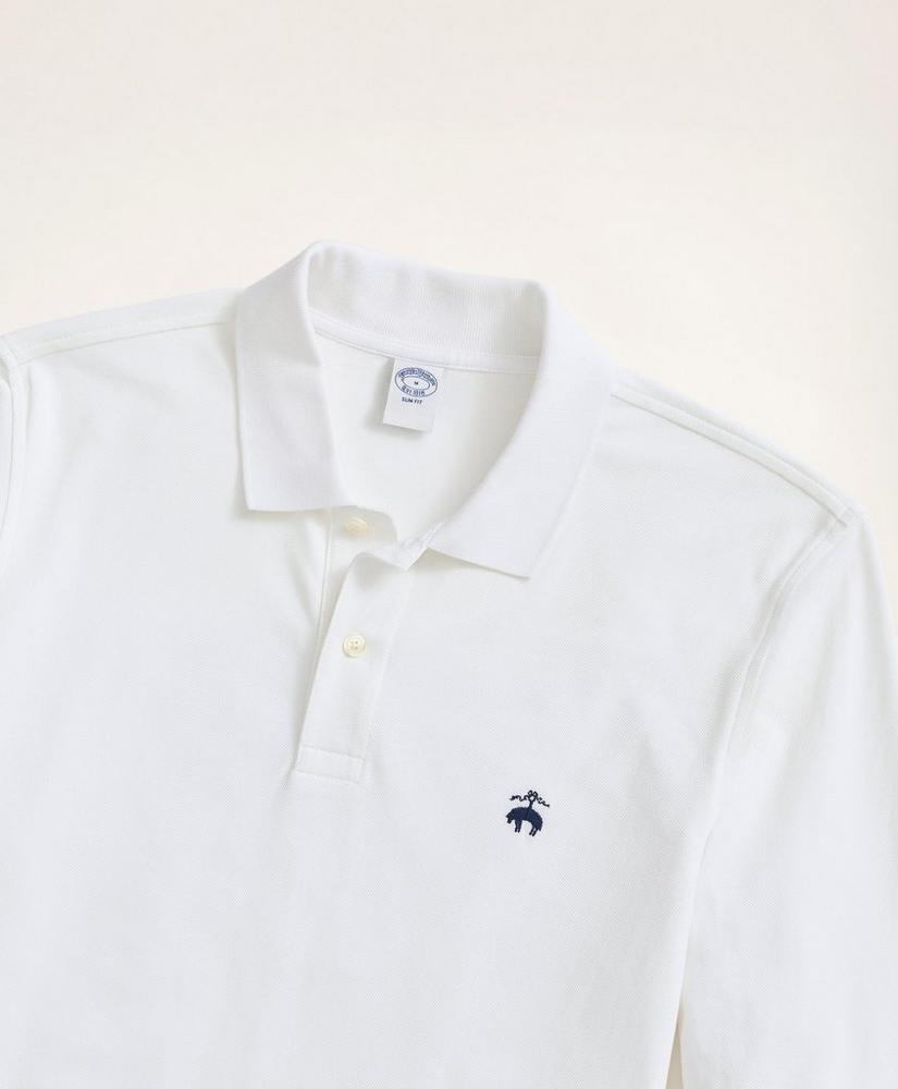 Golden Fleece® Slim Fit Stretch Supima® Long-Sleeve Polo Shirt, image 2