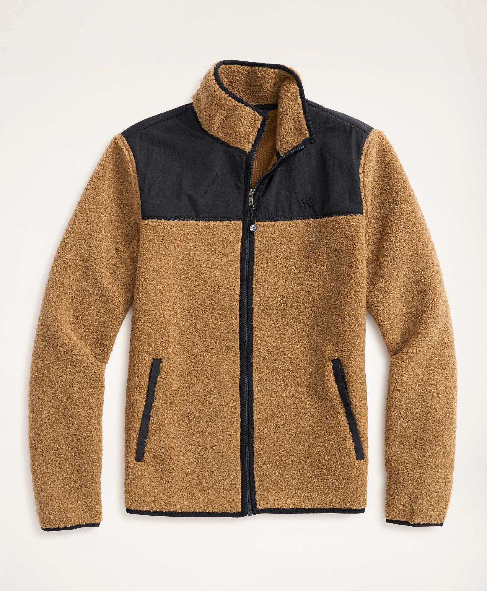 Sherpa Fleece Jacket - Brown