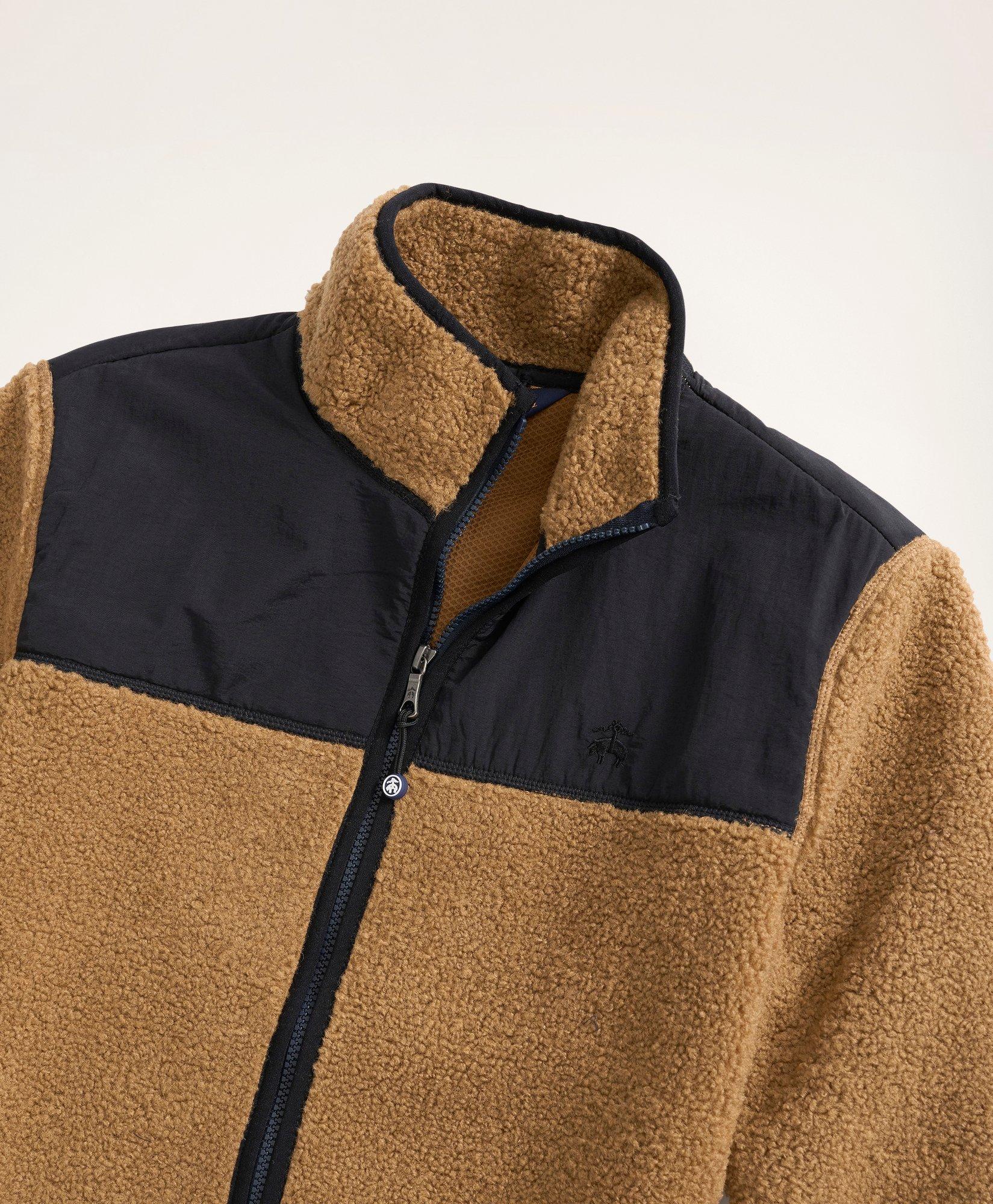 Brooks Brothers Boys Teddy Fleece Zip Jacket | Olive | Size Xs - Shop Holiday Gifts and Styles