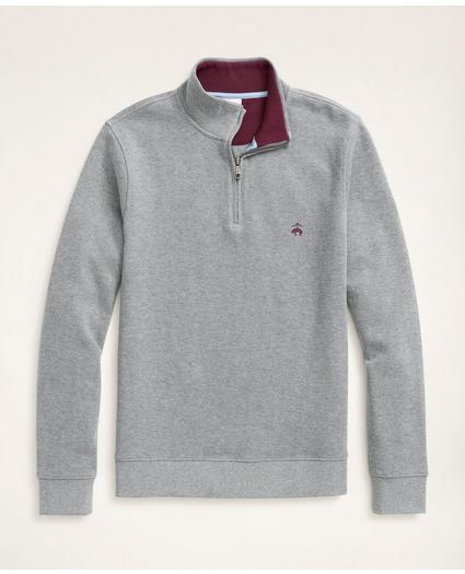 Ribbed French Terry Half-Zip, image 1