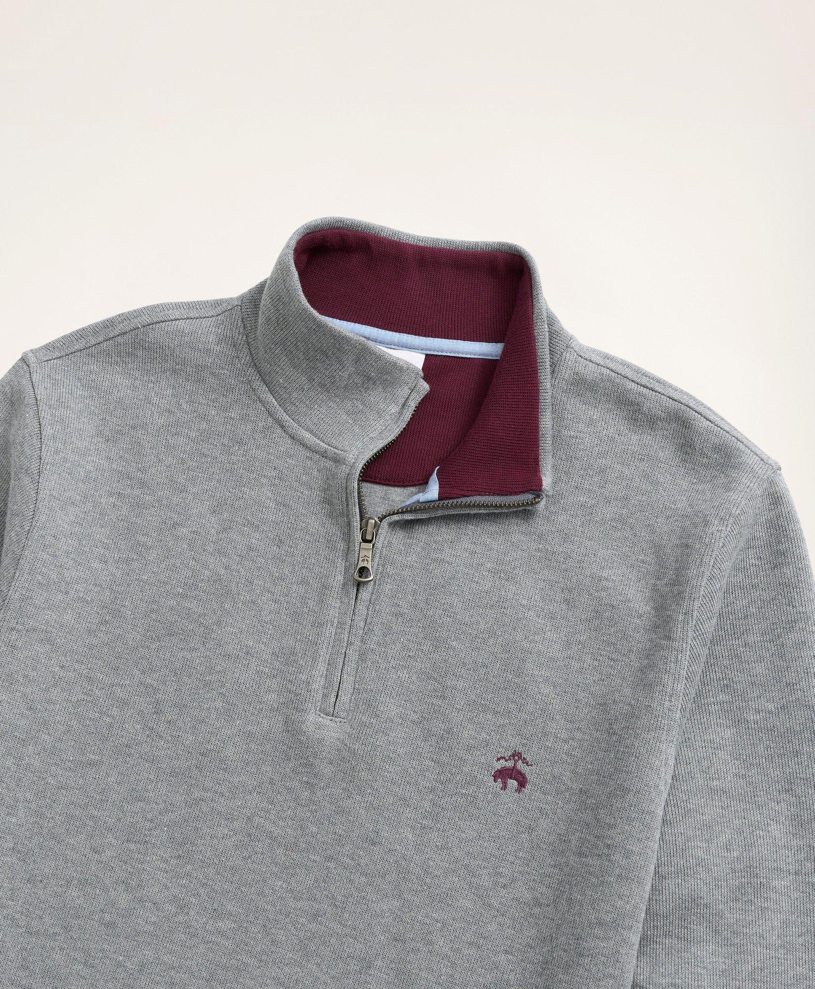 half zip ribbed