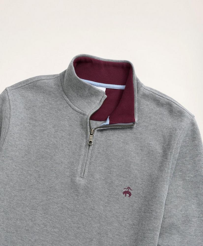 Ribbed French Terry Half-Zip, image 2
