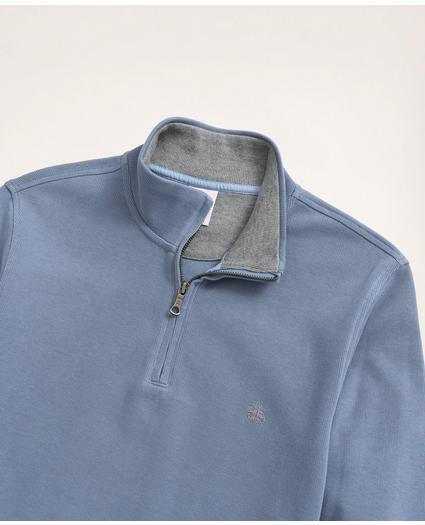 Ribbed French Terry Half-Zip, image 2