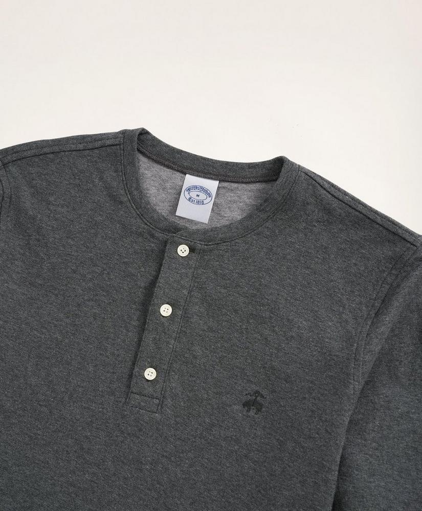 Double-Knit Cotton Jersey Henley, image 2