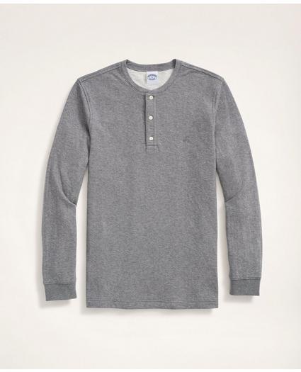 Double-Knit Cotton Jersey Henley, image 1