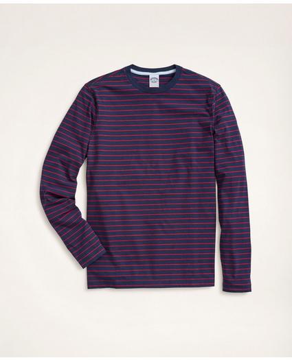 Supima® Cotton Striped Long-Sleeve T-Shirt, image 1