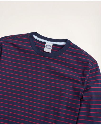 Supima® Cotton Striped Long-Sleeve T-Shirt, image 2