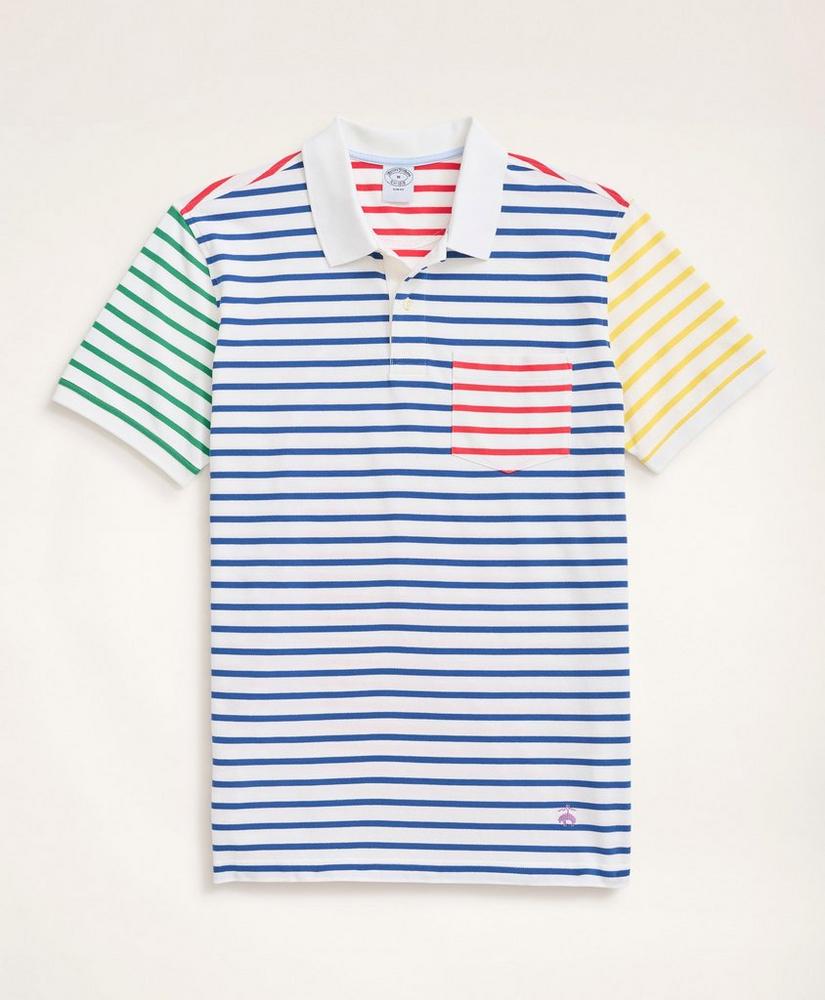 Slim Fit Fun Stripe Polo Shirt, image 1