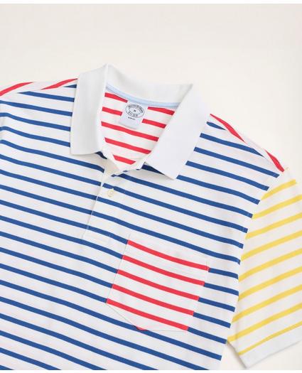Slim Fit Fun Stripe Polo Shirt, image 2